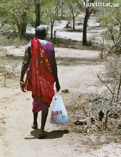 Masai krigare mat Willys påse