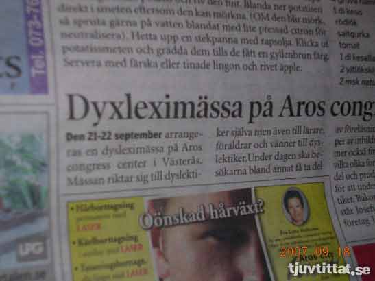 dyslexi västerås tidning