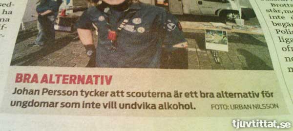 Scouter - Om du inte vill undvika alkohol