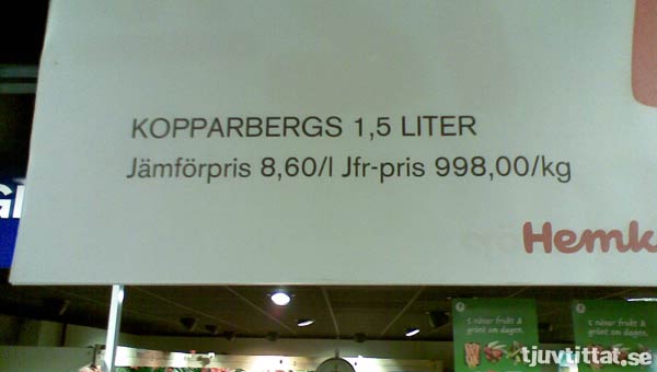 Kopparbergs light?