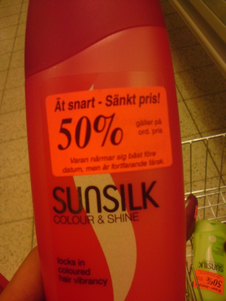 Ät snart  - Sänkt pris 50% (Sunsilk Colour and Shine)