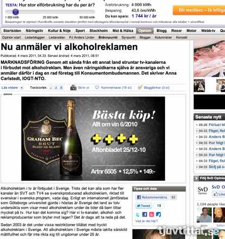 alkoholreklam